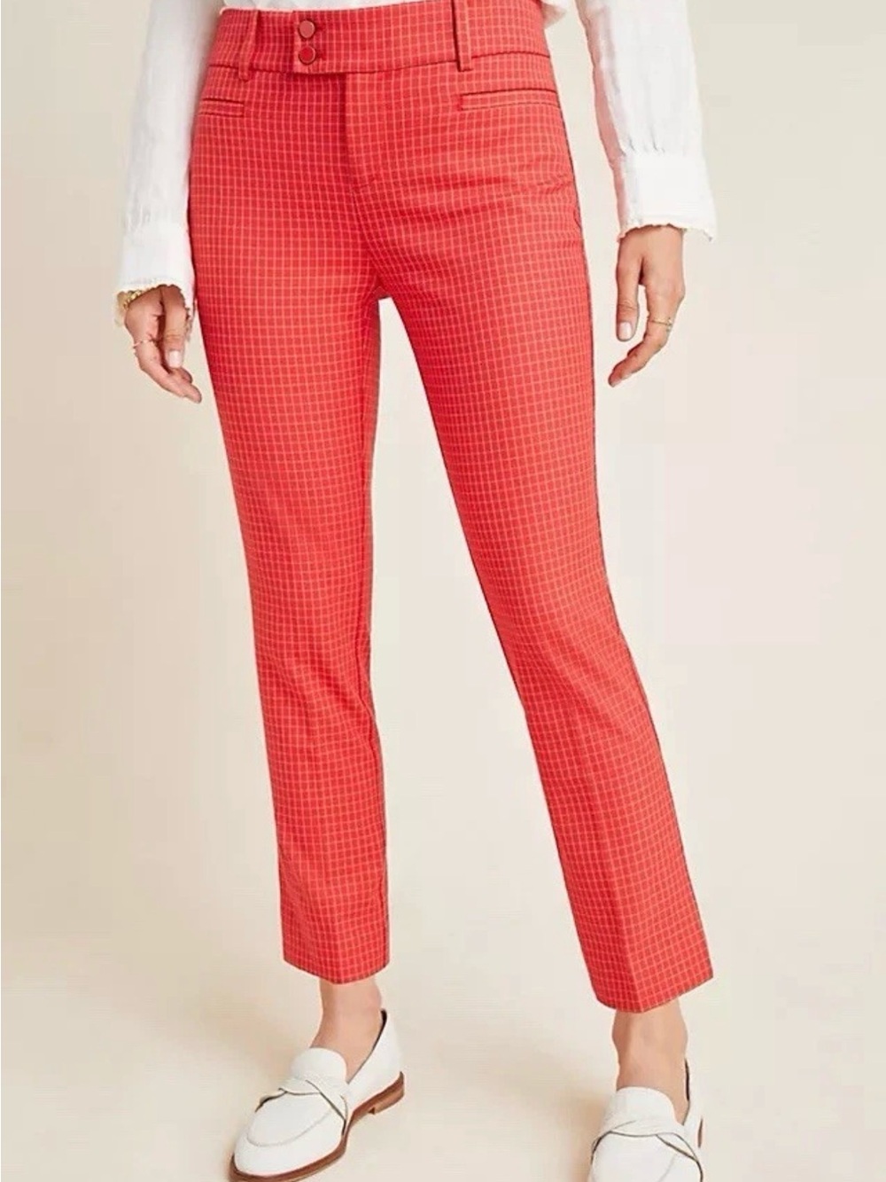 Anthropologie Essential Slim Cropped Ankle Pants